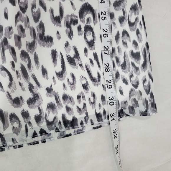 Superdown Kina Mini Dress in White Leopard Sz XS Ruffle Sexy Vacation - Picture 14 of 16